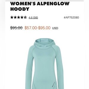 Women’s Medium Black Diamond Alpenglow Hoody